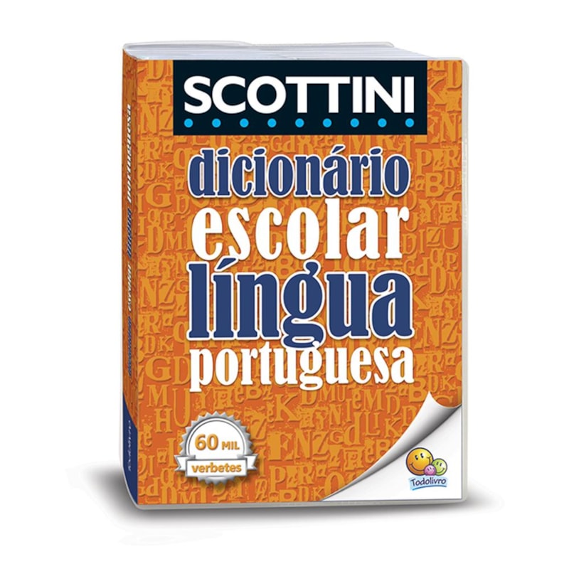Scottini - Dicionário Língua Portuguesa - 60 mil verbetes (Capa Plástica)