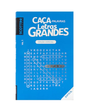 Scottini touch: Caça-palavras Letras Grandes Difícil V1