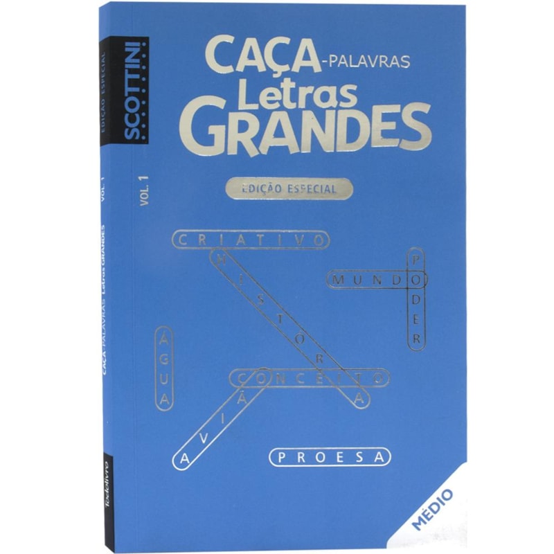Scottini touch: Caça-palavras Letras Grandes Médio V1