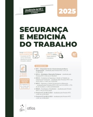 SEGURANÇA E MEDICINA DO TRABALHO - 92ª EDIÇÃO 2025