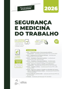SEGURANÇA E MEDICINA DO TRABALHO - 93ª EDIÇÃO 2026