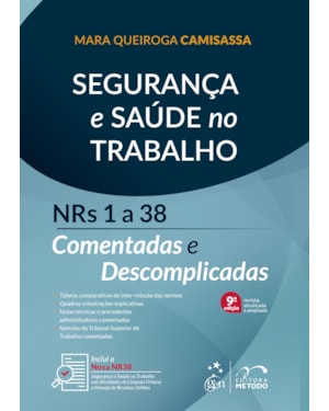 SEGURANÇA E SAÚDE NO TRABALHO - NRS 1 A 38 COMENTADAS E DESCOMPLICADAS