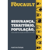Segurança, território, população