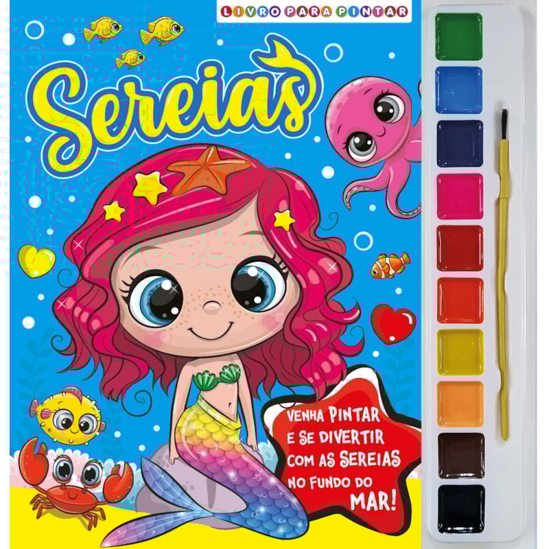 SEREIA LIVRO PARA PINTAR COM AQUARELA