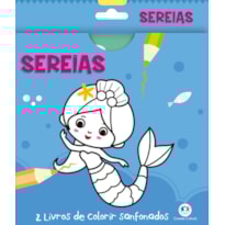 SEREIAS - 2 LIVROS DE COLORIR SANFONADOS
