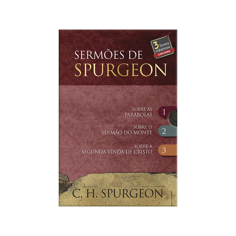 Sermões de Spurgeon - 3 livros - Box 1: 3 livros do príncipe dos pregadores