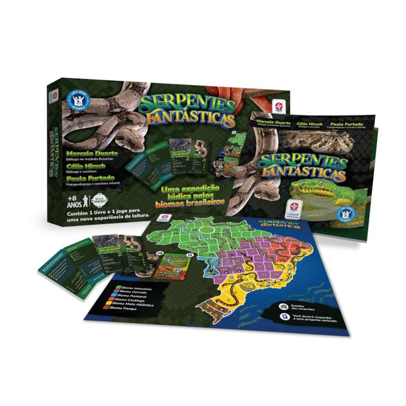 SERPENTES FANTÁSTICAS - CONHEÇA AS COBRAS E BIOMAS DO BRASIL COM UM JOGO DE TABULEIRO EDUCATIVO
