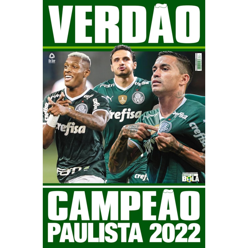SHOW DE BOLA MAGAZINE SUPER PÔSTER - PALMEIRAS CAMPEÃO PAULISTA 2022
