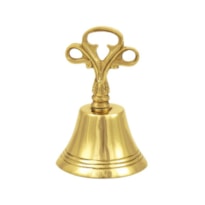 SINETA 12CM DE ALTURA DOURADO CABO DE METAL