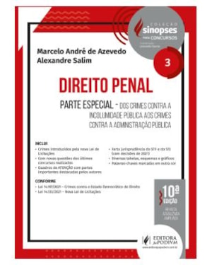 SINOPSES PARA CONCURSOS - V.3 - DIREITO PENAL - PARTE ESPECIAL (2022)