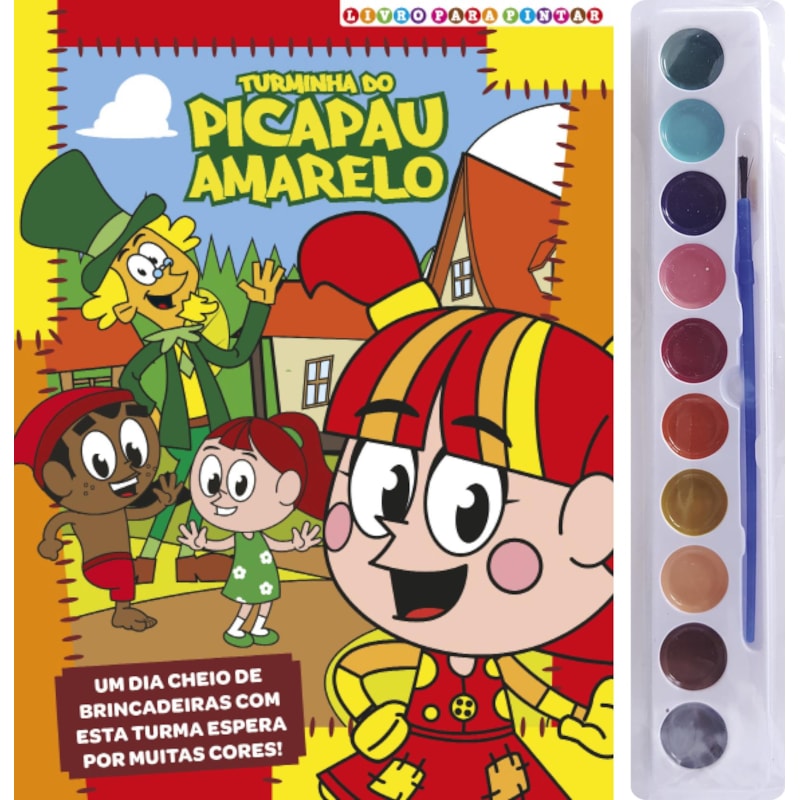 SÍTIO DO PICAPAU AMARELO LIVRO PARA PINTAR COM AQUARELA