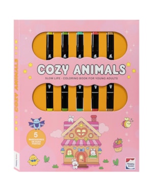 Slow Life - Coloring Books For Young Adults: Cozy Animals