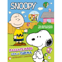 SNOOPY - PASSATEMPOS COM A TURMA - LIVRO COM ADESIVOS PRA COLAR ONDE QUISER!