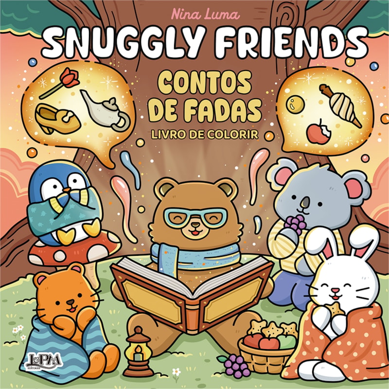 Snuggly Friends: Contos De Fadas - Livro De Colorir