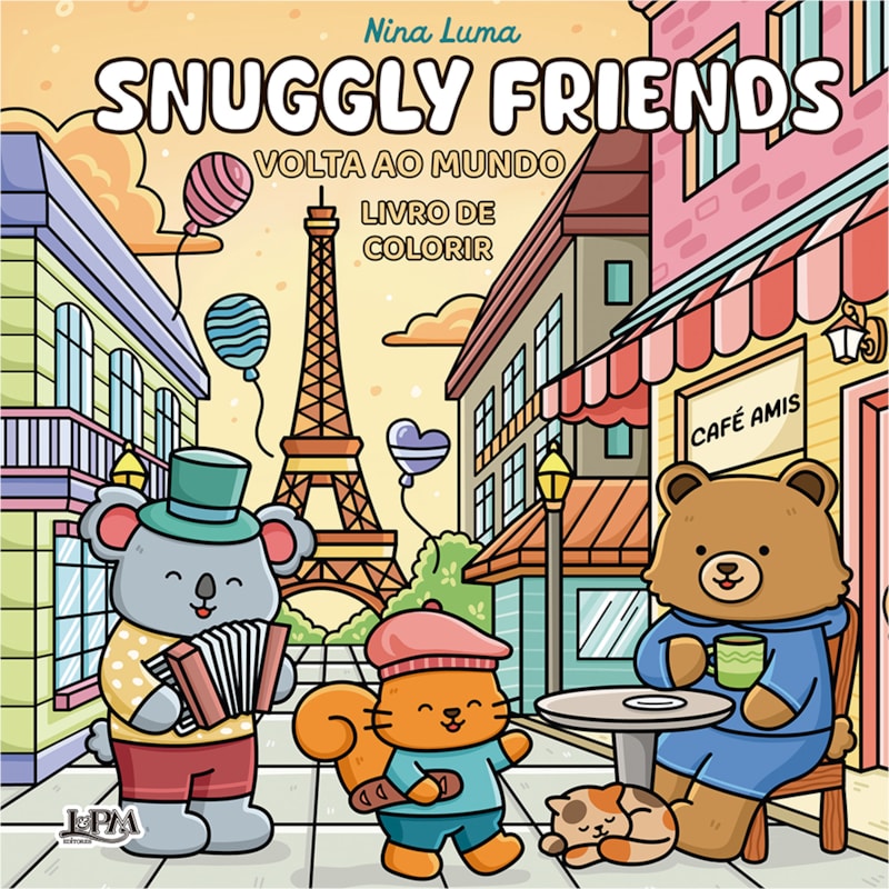Snuggly Friends: Volta Ao Mundo - Livro De Colorir