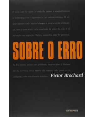 SOBRE O ERRO - 1