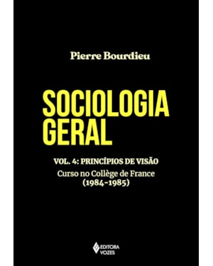 SOCIOLOGIA GERAL VOL. 4: PRINCÍPIOS DE VISÃO - CURSO NO COLLÈGE DE FRANCE (1984-1985)