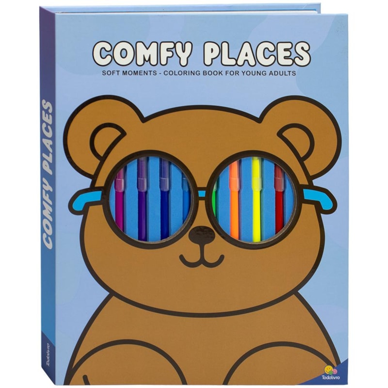 SOFT MOMENTS - COLORING BOOK FOR YOUNG ADULTS: COMFY PLACES