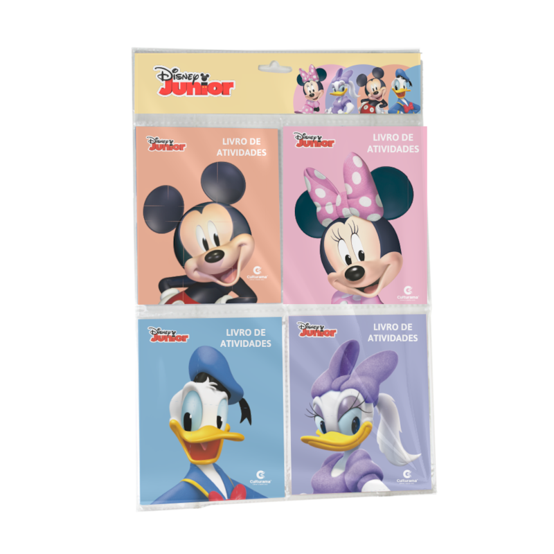 SOLAPA POP COM 4 MINILIVROS DE ATIVIDADES - MICKEY