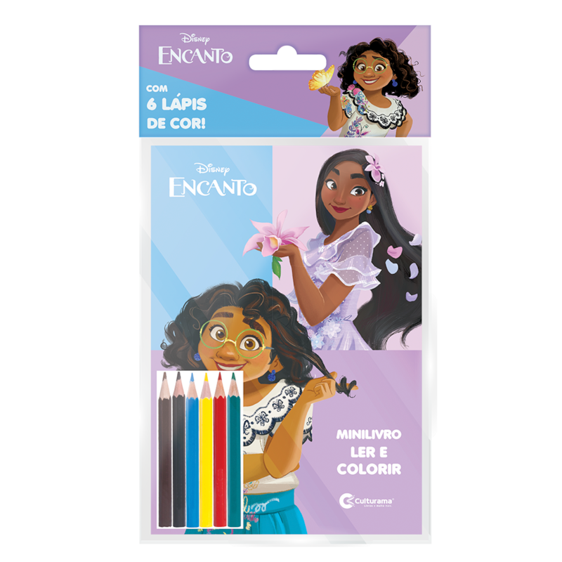 SOLAPA POP MINILIVRO LER E COLORIR COM LÁPIS - ENCANTO