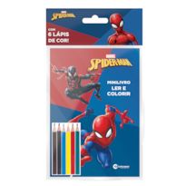 SOLAPA POP MINILIVRO LER E COLORIR COM LÁPIS - HOMEM-ARANHA