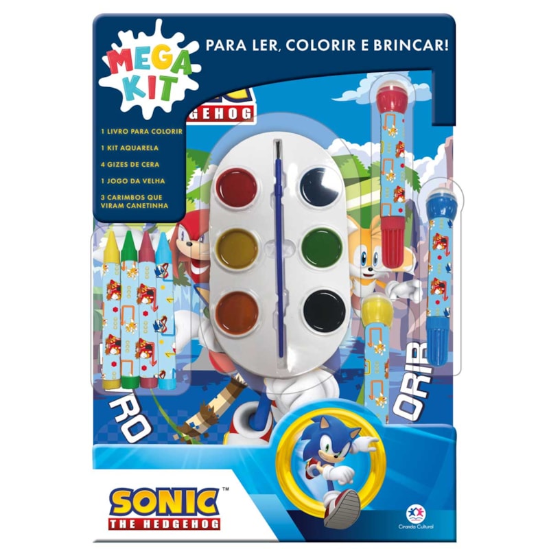 SONIC - LER, COLORIR E BRINCAR
