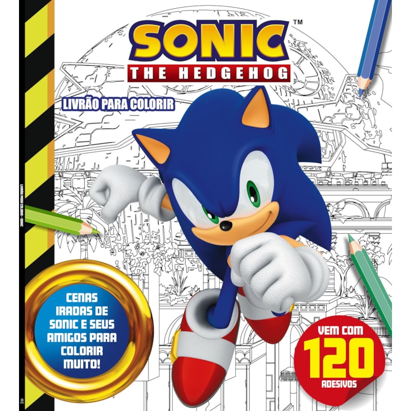 SONIC LIVRÃO PARA COLORIR