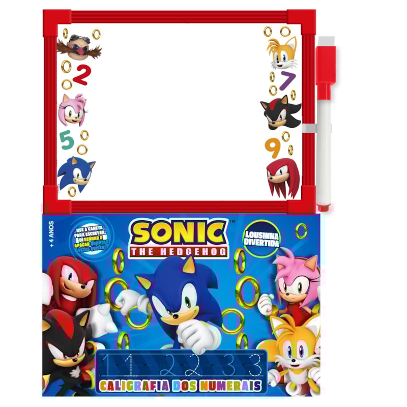 SONIC LOUSINHA DIVERTIDA - CALIGRAFIA DOS NUMERAIS