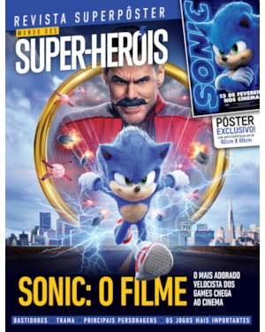 SONIC: O FILME - SUPERPÔSTER MUNDO DOS SUPER-HERÓIS