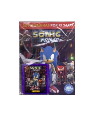 SONIC PRIME - CARTELA + 6 ENVELOPES