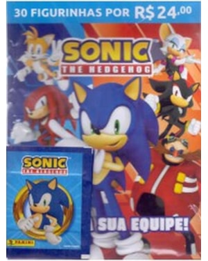 SONIC THE HEDGEHOG 2026 - CARTELA + 6 ENVELOPES