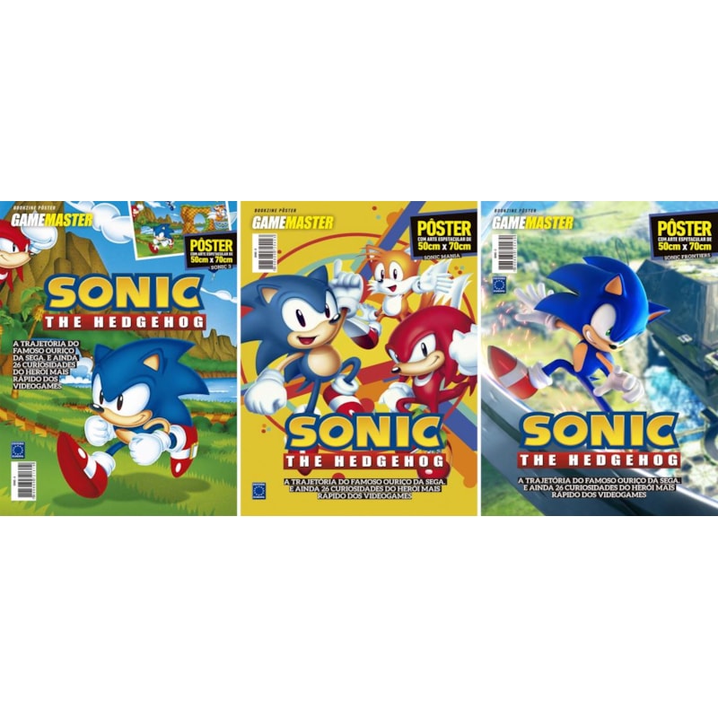 SONIC THE HEDGEHOG - ARTE A+B+C - SUPERPÔSTER GAME MASTER