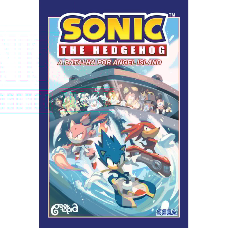 SONIC THE HEDGEHOG - VOLUME 3: A BATALHA POR ANGEL ISLAND: ( ACOMPANHA PÔSTER E MARCADOR)