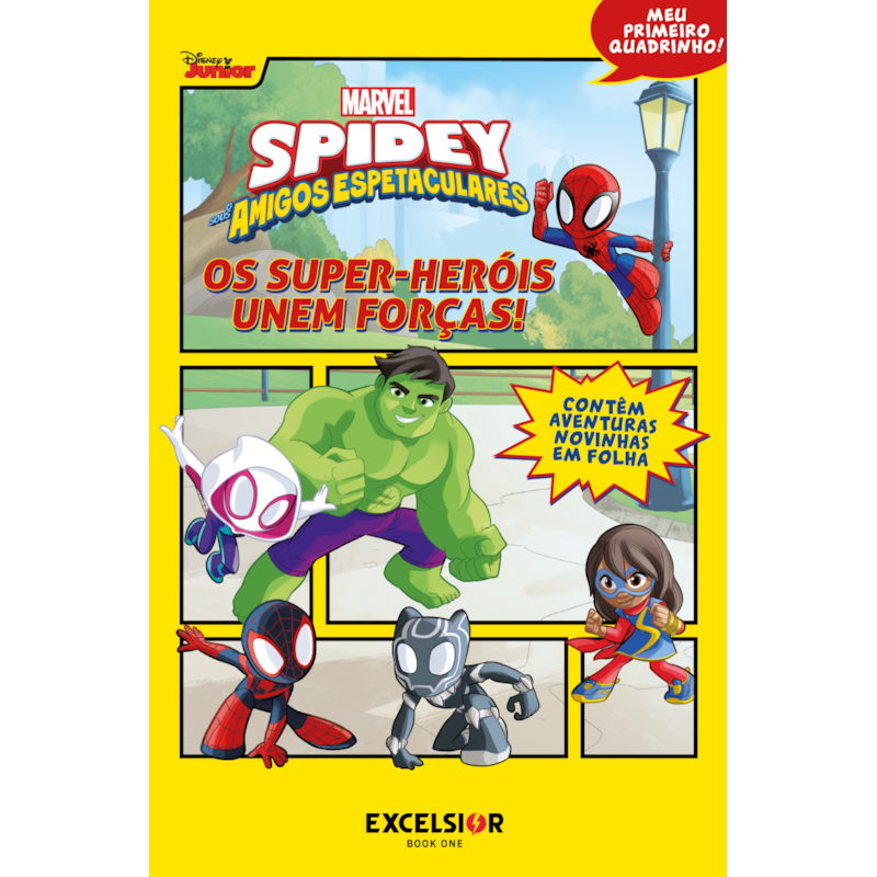 SPIDEY E SEUS AMIGOS ESPETACULARES - OS SUPER-HERÓIS REÚNEM FORÇAS!: MEU PRIMEIRO QUADRINHO!