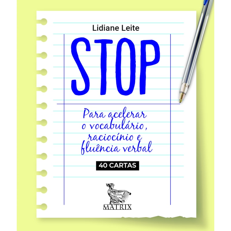 STOP: PARA ACELERAR O VOCABULÁRIO, RACIOCÍNIO E FLUÊNCIA VERBAL.