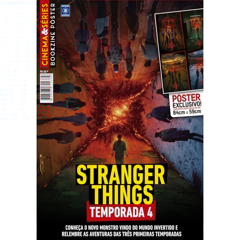 STRANGER THINGS 4 - SUPERPÔSTER CINEMA E SÉRIES