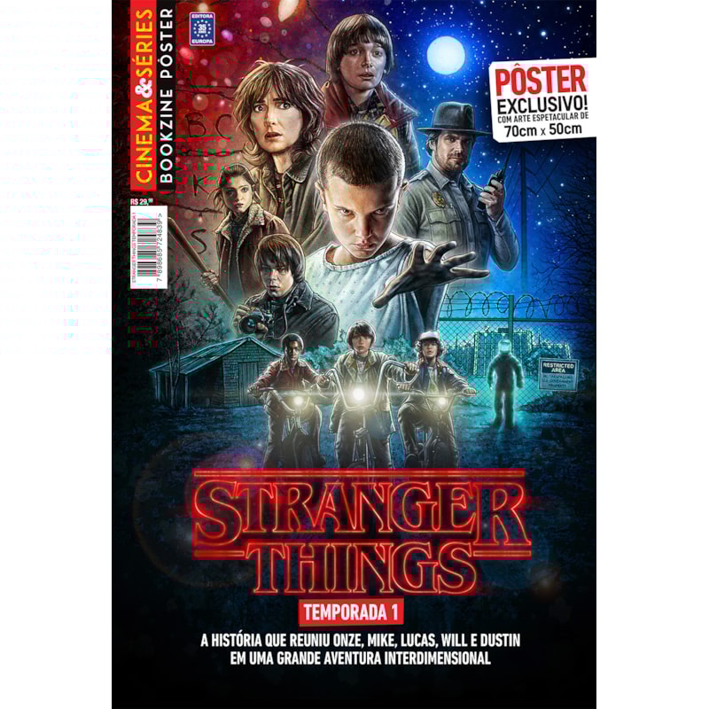 STRANGER THINGS - TEMPORADA 1 - SUPERPÔSTER CINEMA E SÉRIES