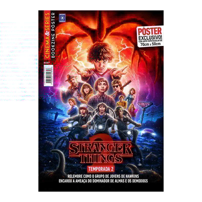 STRANGER THINGS - TEMPORADA 2 - SUPERPÔSTER CINEMA E SÉRIES
