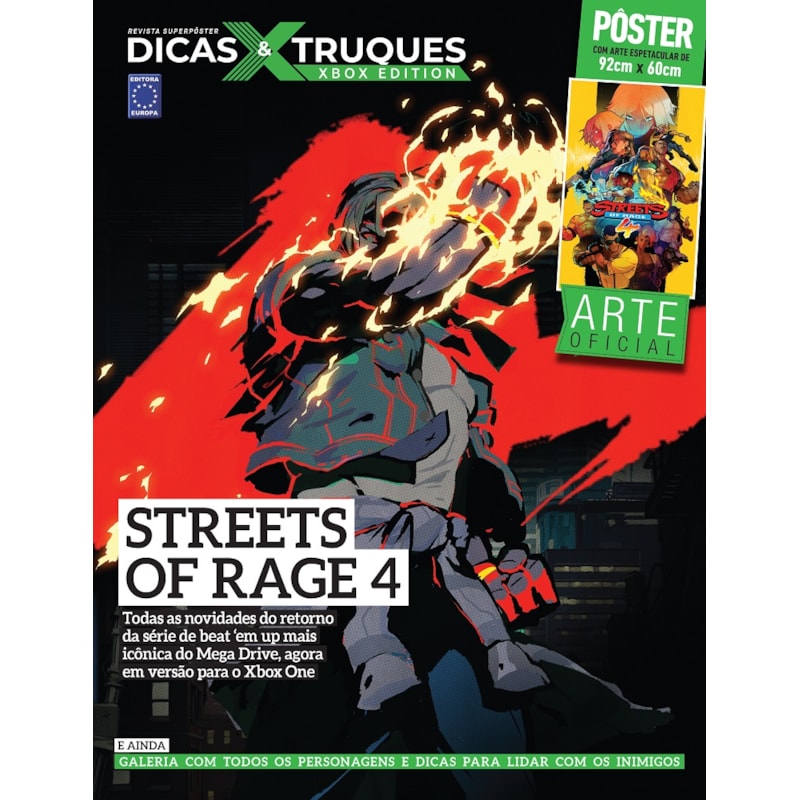 STREET OF RAGE 4 - SUPERPÔSTER DICAS E TRUQUES XBOX EDITION