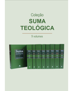 SUMA TEOLÓGICA - COLEÇÃO 9 VOLUMES - BILÍNGUE - CAPA DURA