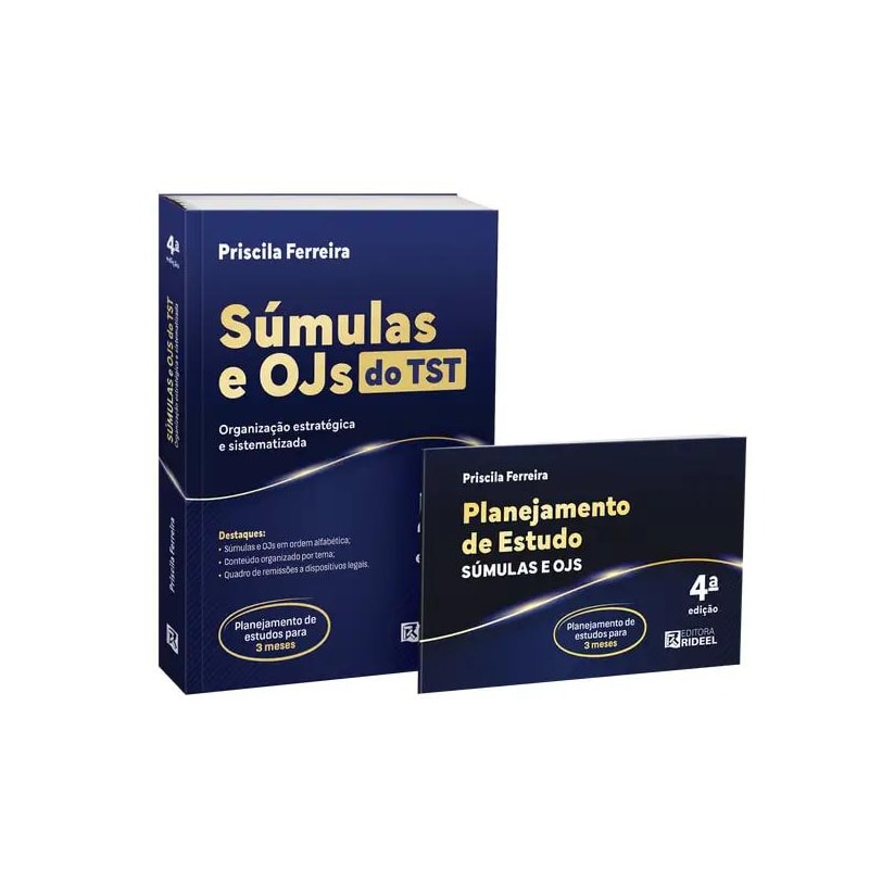 SÚMULAS E OJS DO TST - ORGANIZAÇÃO ESTRATÉGICA E SISTEMATIZADA + PLANNER 2025