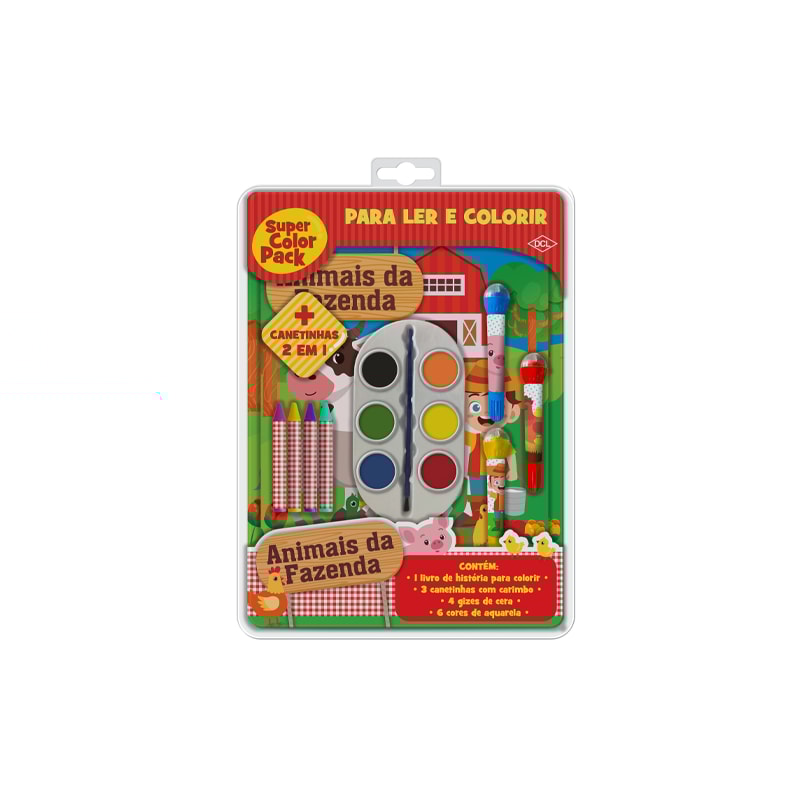 SUPER COLOR PACK - ANIMAIS DA FAZENDA