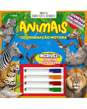 SUPER ESCREVA E APAGUE - ANIMAIS