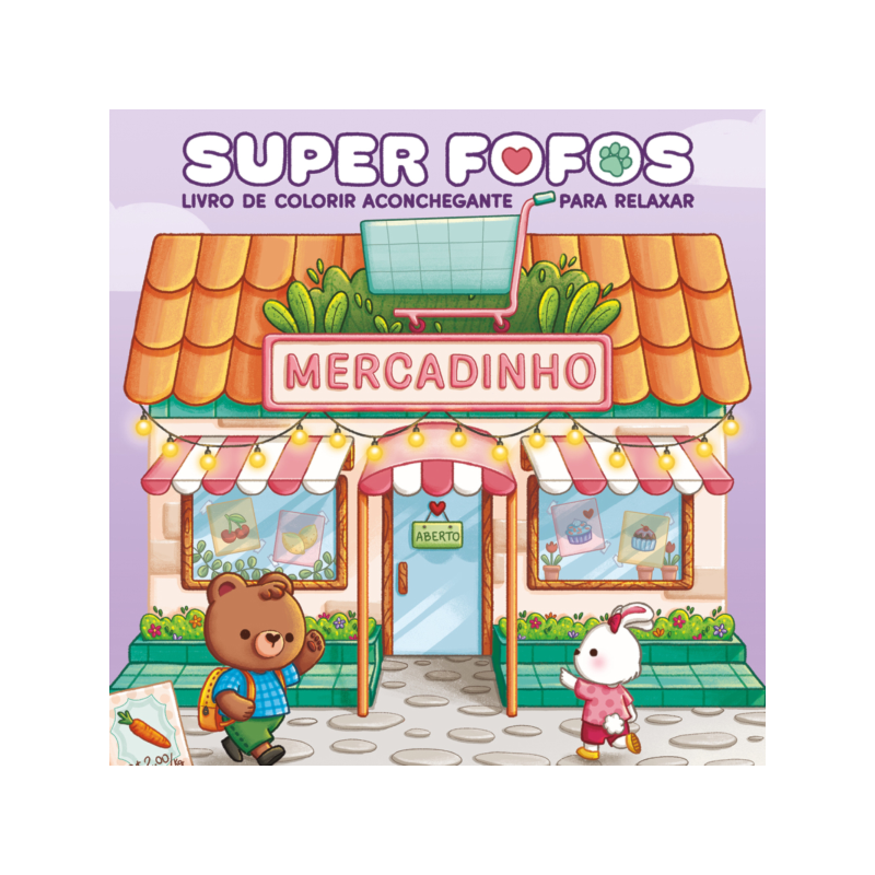 SUPER FOFOS: LIVRO DE COLORIR ADULTO CUTE & COMFY - SUCESSO DO TIKTOK