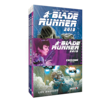 Super kit blade runner 2019: coleção completa em capa dura com as 3 hqs