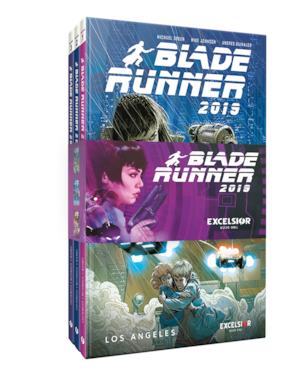 Super kit blade runner 2019: coleção completa em capa dura com as 3 hqs
