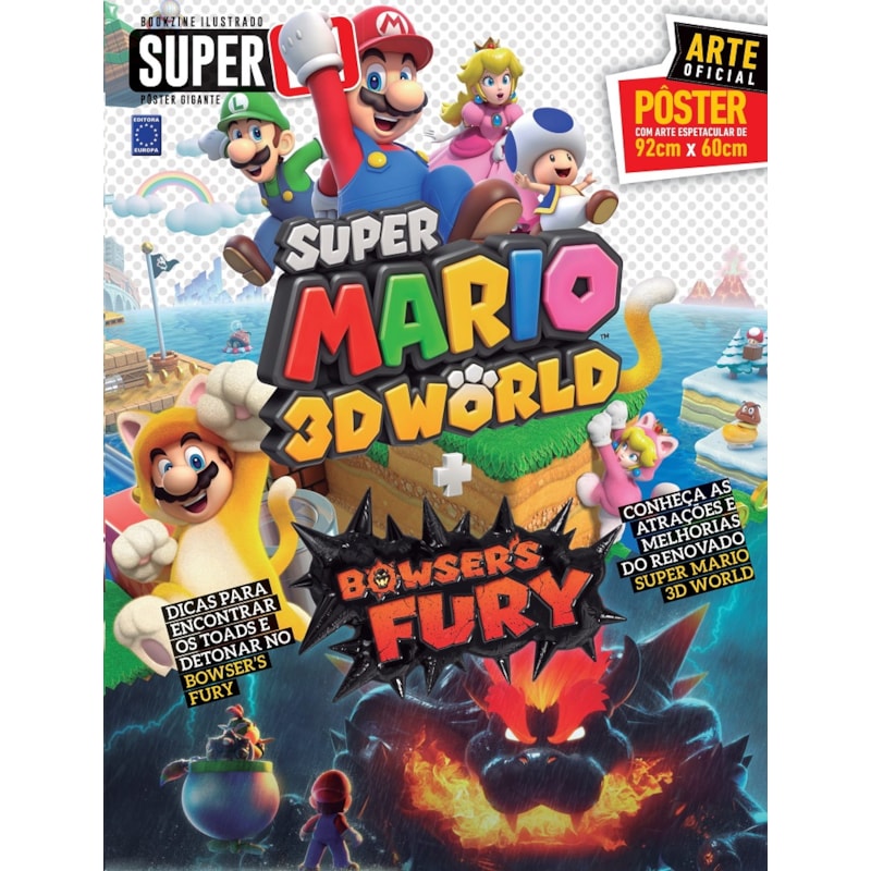 SUPER MÁRIO 3D WORLD + BOWSERS FURY - SUPERPÔSTER SUPER N