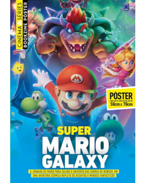 SUPER MARIO GALAXY (VERSÃO LISA, SEM DOBRAS, ENVIADA EM TUBO PROTETOR) - O FILME - SUPERPÔSTER CINEMA E SÉRIES