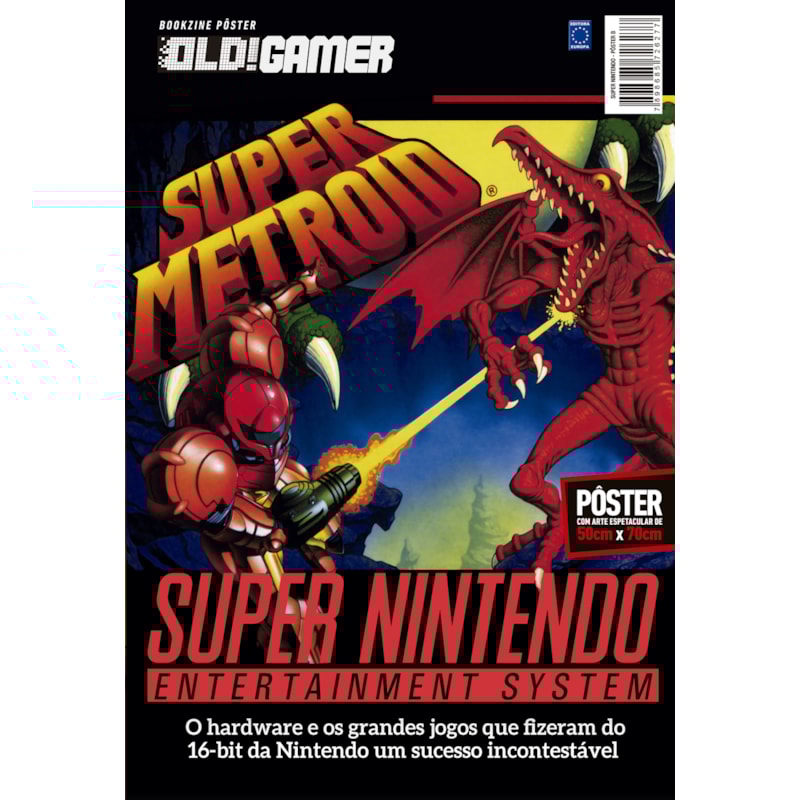 SUPER NINTENDO: ARTE B (SUPER METROID) - SUPERPÔSTER OLD!GAMER