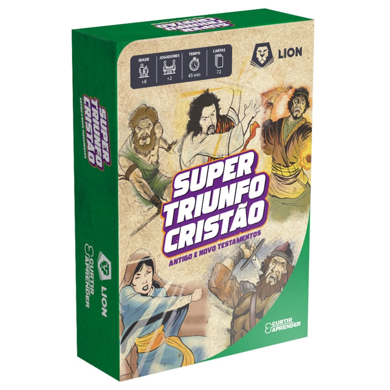 SUPER TRIUNFO CRISTÃO (AT E NT) - JOGO DE CARTA + LIVRETO